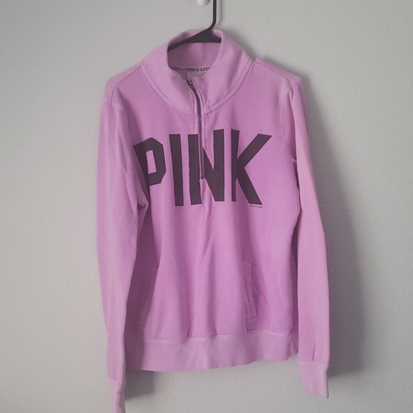 PINK Victoria's Secret Tops - PINK Half Zip Sweatshirt